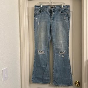 Pink size 12 light wash jean